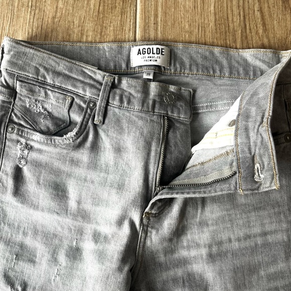 AGOLDE Sophie High Rise Skinny Jean in Gray - Picture 6 of 7